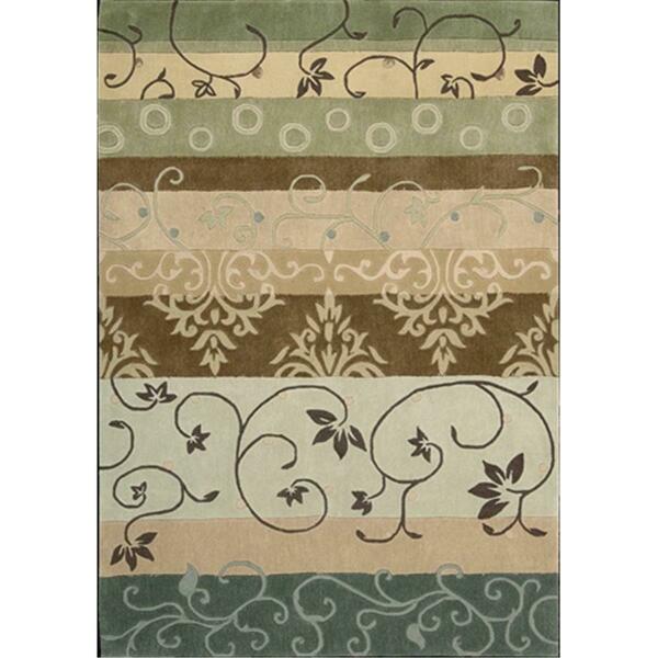 Nourison Contour Area Rug Collection Green 8 Ft X 10 Ft 6 In. Rectangle 99446076137